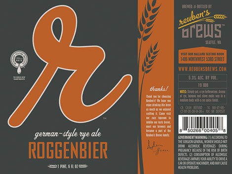 Reuben's Brews #packaging #beer #label #bottle