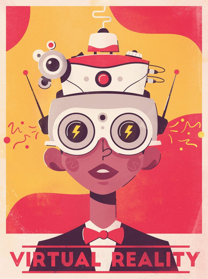 Retro futuristic posters