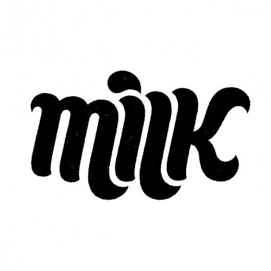 Milk - Benny Arts #lettering #black #benny #arts #custom #milk #hand #typography