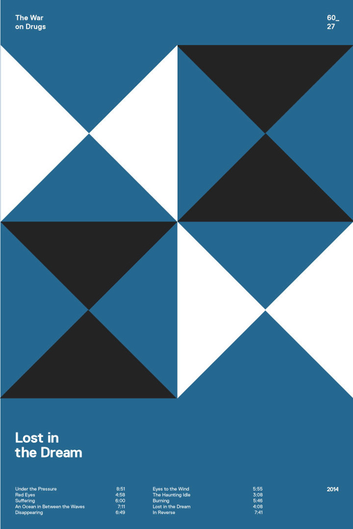 swissritual.ca #SwissRitual #graphic #design #minimal #music #grid #poster #swiss #illustration #TheWarOnDrugs