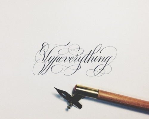 Typeverything.com Typeverything by Joan Quirós. #calligraphy #script