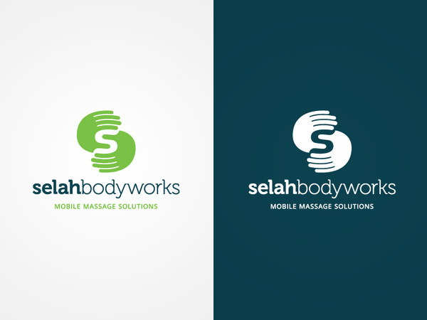 Selah Bodyworks logo #branding #human #brand #massage #identity #hands #logo