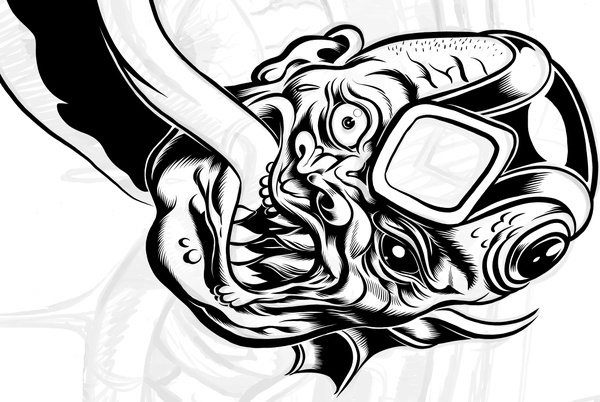 All sizes | Big Mutant Art Deco Dude WIP | Flickr Photo Sharing! #frenden