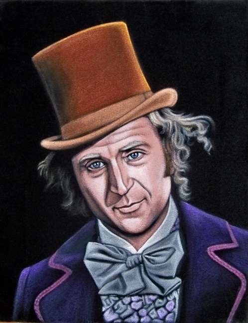 Wall-B World Wild #black #willy #wonka #drawing #velvet