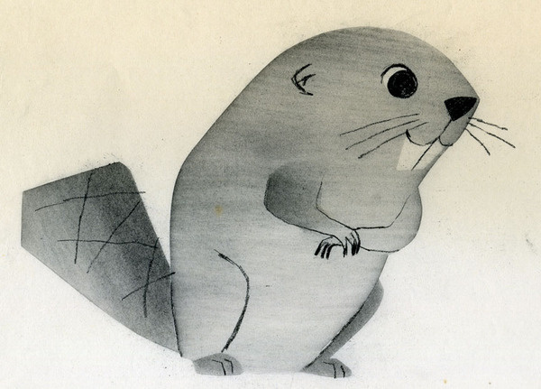 All sizes | Ray Patin Beaver animation drawing | Flickr Photo Sharing! #illustration #vintage