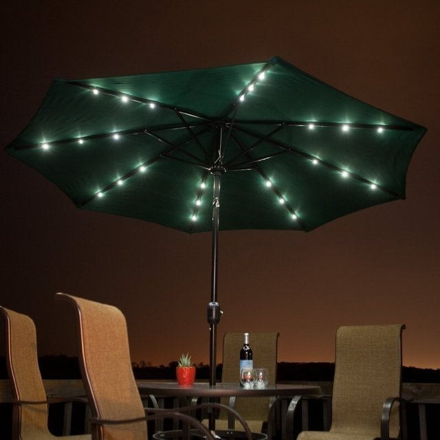 Solar Powered Patio Umbrella #tech #flow #gadget #gift #ideas #cool