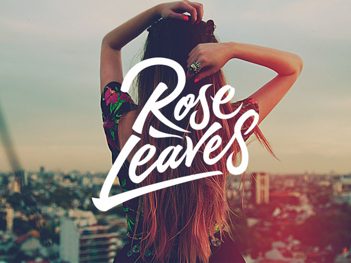 Rose Leaves – Custom logotype for a DJ/Producer.
