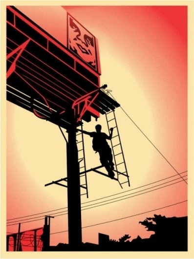 Bayshore Billboard - OBEY GIANT #giant #bayshore #billboard #fairey #poster #obey #shepard