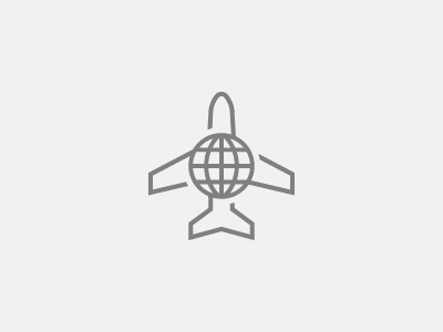 Dribbble - Aviation Mark by Jay Roberts #globe #branding #aviation #plane #identity
