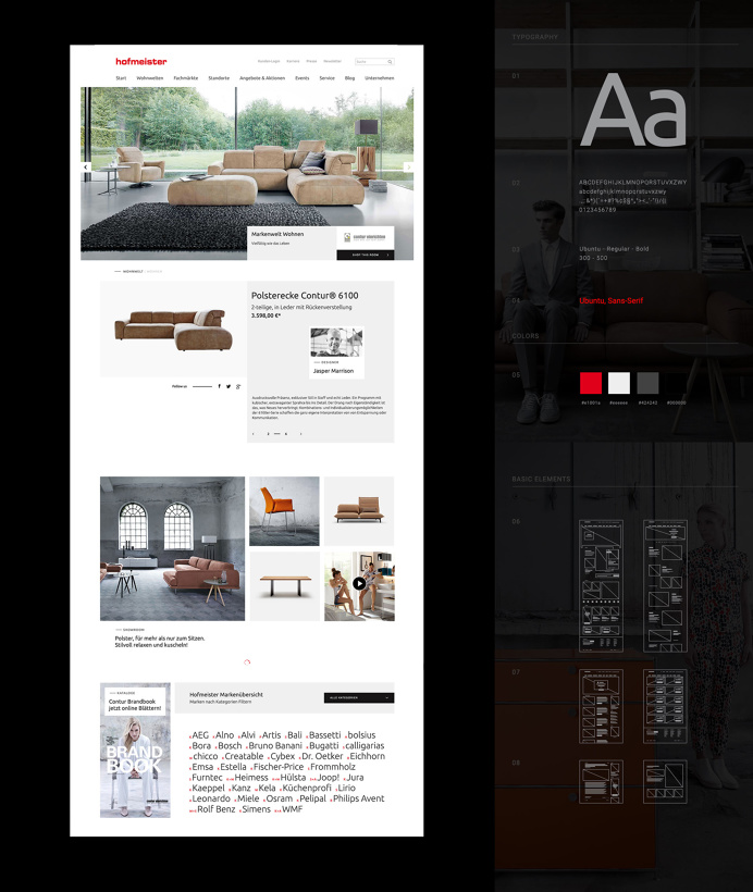 Hofmeister — Südsolutions Layout, Webdesign, Website, Contentogramm, Digital, Responsive Design, Productdetail, E Commerce, Shop