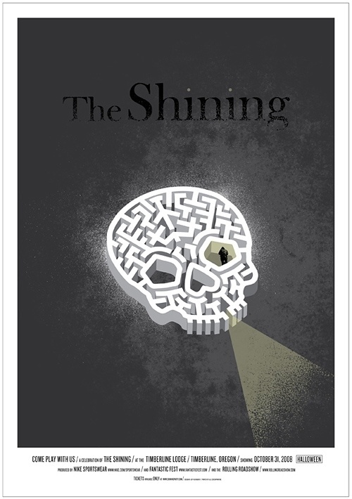 Jeff Kleinsmith's Beautiful New Poster for The Shining! | FirstShowing.net #maze #horror #the #shining #poster #skull
