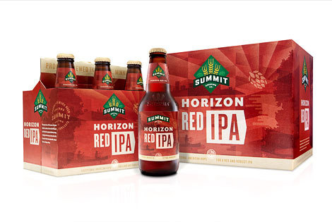 Summit Brewing Horizon Red IPA #packaging #beer