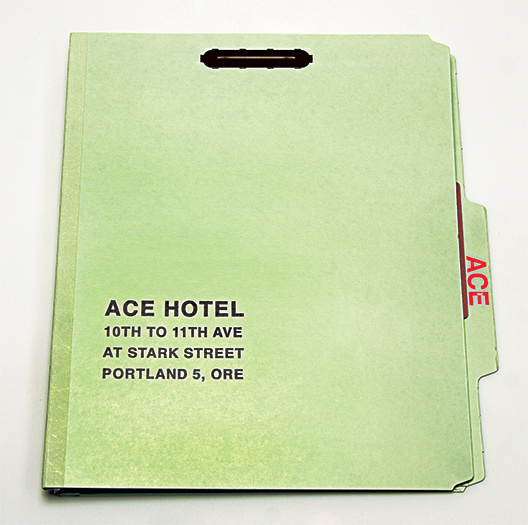 Ace Hotel / Press Kit / The Official Manufacturing Company #graphic #map #kit #hotel #layout #paper