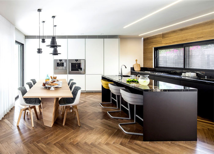 B House – Modern Dwelling with Dark Accents - #kitchen, kitchen ideas, kitchen design, #furniture