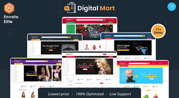 #DigitalMart #Electronics - #Opencart #MultiPurpose #Responsive #Theme | #TemplateTrip #eCommerce #Website #Templates