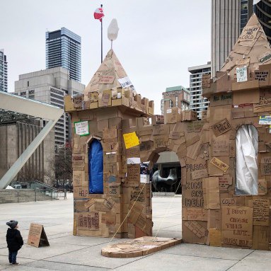 The Homeless Castle #dreams #cardboard #castle #homeless #homelessness #charity
