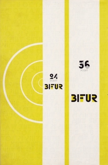Graphical Distractions: Adolphe Mouron Cassandre - Bifur promotional brochure #bifur #type #lettering