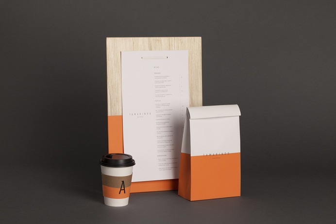 Logo, menu, print and packaging designed by La Tortillería for Spanish kitchen and bar Tamarindo