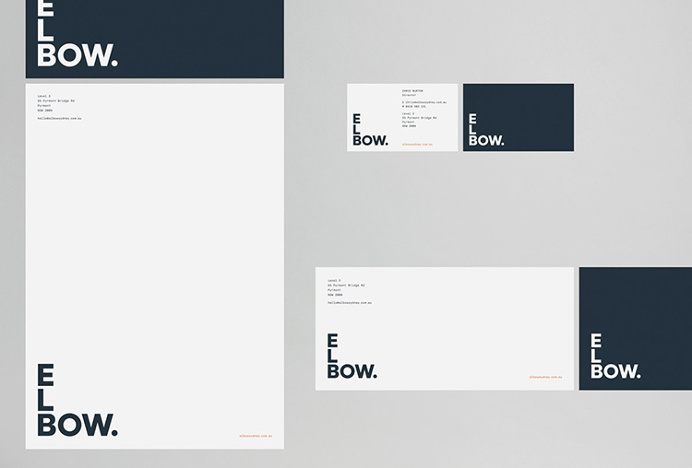 Elbow by Christopher Doyle & Co. #logo #mark #typography #graphic design #print