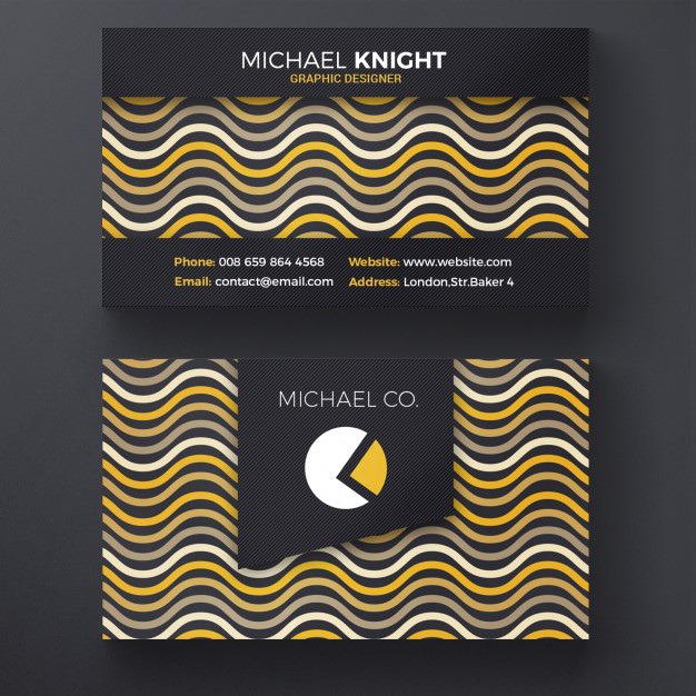 Creative wavy business card Free Psd. See more inspiration related to Background, Logo, Business card, Business, Abstract, Card, Template, Office, Visiting card, Layout, Web, Presentation, Graphic, Yellow, Stationery, Corporate, Contact, Creative, Company, Modern, Branding, Information, Visit card, Clean, Cards, Print, Identity, Brand, Minimal, Simple, Name and Wavy on Freepik.