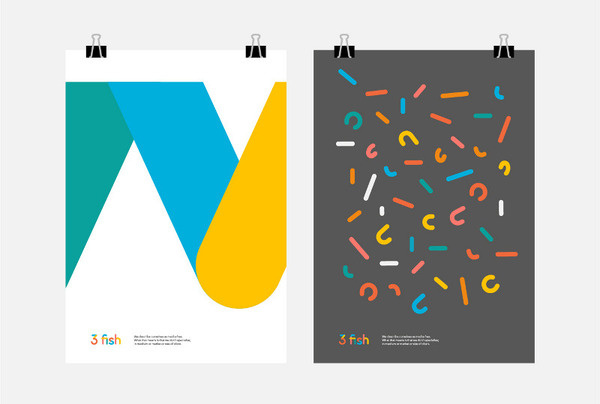 3 fish in a tree Daniel Buxton #poster #design #graphic #identity