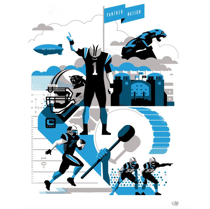 PN #Illustration by Matt Stevens #Sports #NFL #Carolina #Panthers #American #Football