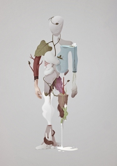 Connections With Nature #illustration #person #elements