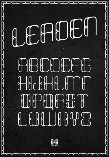 LEADEN : Type Specimen - Typography - Creattica #type #typeface #typography