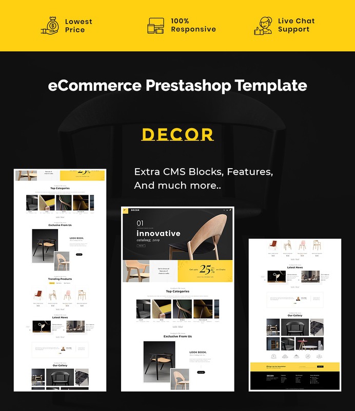 #Decor - #Home #Crafting #Furniture Shop - #Prestashop #Responsive #Theme | #TemplateTrip #eCommerce #Website #Design #Template