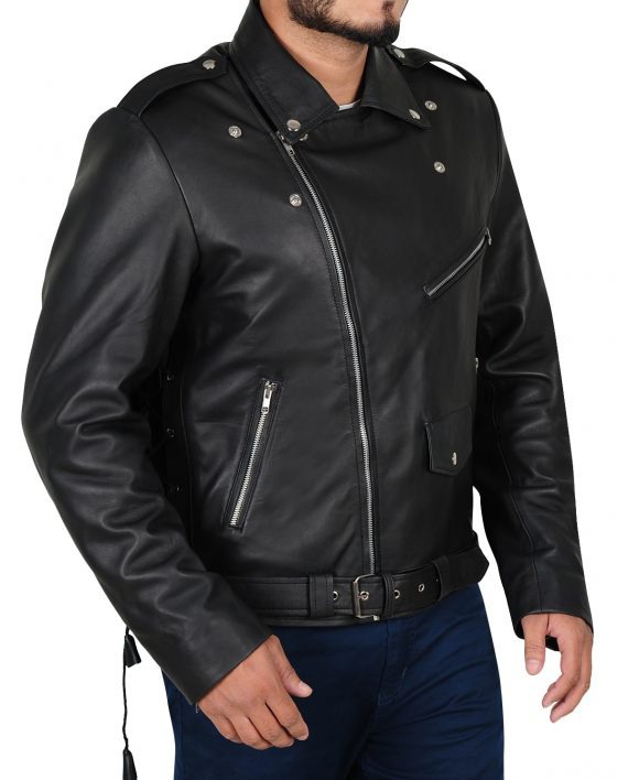 Fallout 4 Atom Cats Biker Black Leather Jacket