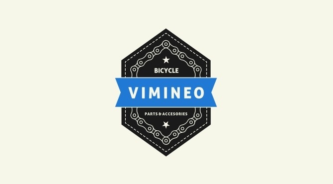 Vimineo Logo Design Path Badge Logo Bicycle Ribbon Star