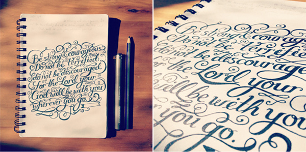 Josh1v9 Sketchbook #quote #rendered #hand #typography