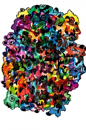 Illustration by Ben Phe I Art Sponge #abstract #pattern #color #phe #illustration #art #ben