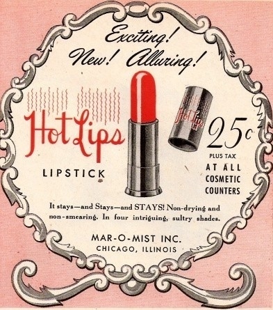 the splendid age of illustration / Lady Loveguts #pink #print #design #graphic #advertising #lipstick