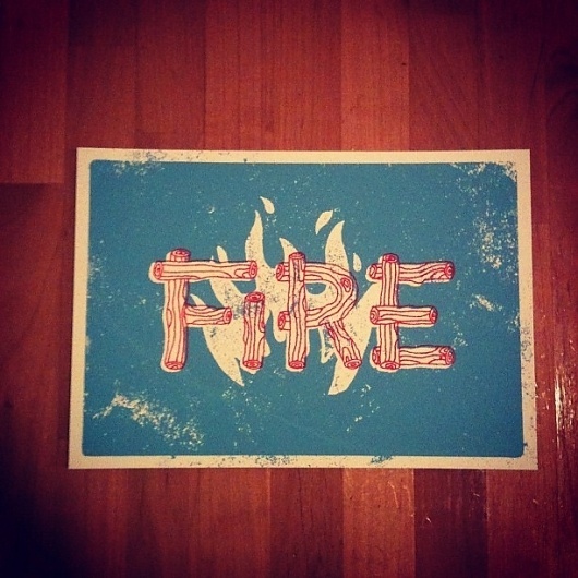 Dribbble - Instagram1.jpeg by Jake Dugard #silkscreen #fire #texture