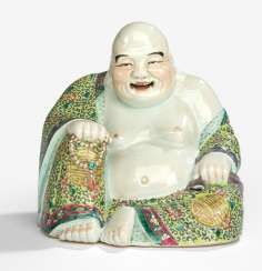 Polychrome decorated Budai porcelain #porcelain