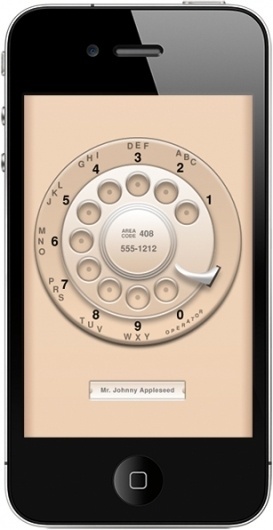 Rotary iPhone #app #phone #vintage