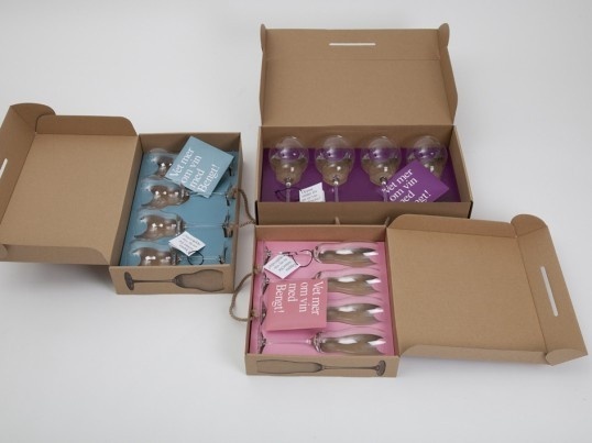 hello wine lovers package 2 #packaging #glassware #box