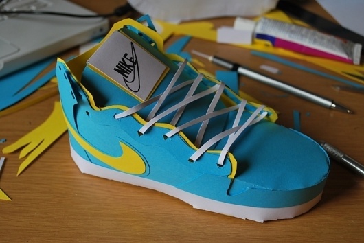David Brownings Illustration - hand made #craft #nike #david #brownings