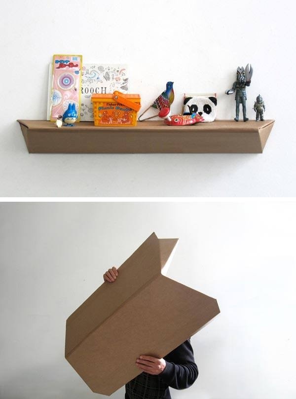 4paredes.com #DIY #cardboard #shelve