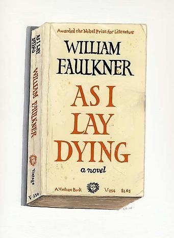 RICHARD BAKER - As I Lay Dying #baker #richard #book #cover #painting #typography