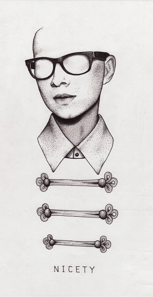 Nicety #glasses #ba #ck #dots #portrait #face