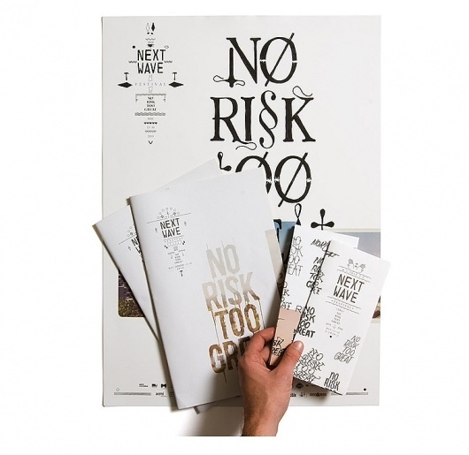 Next Wave Festival 2010 | typetoken® #minimalistic #print #design #graphic #typography