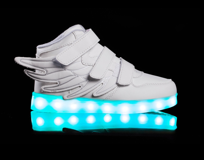 light up shoes led Super Pegasus-White