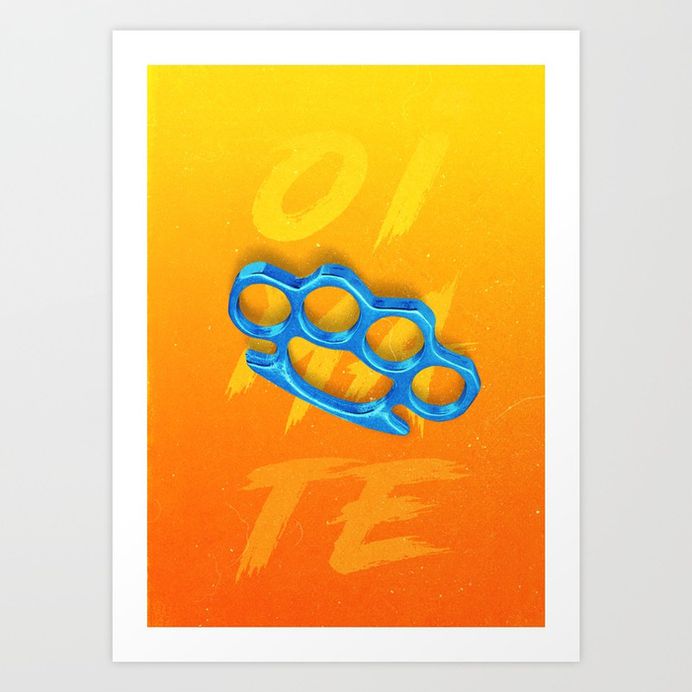 Knuckles by Lunar Boots on Society6