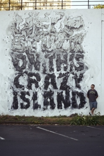 — HELP STUCK ON THIS CRAZY ISLAND! #askew1 #graffiti #illustration #art #typography
