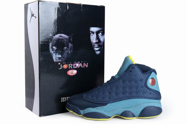 Nike Air Jordan 13 Squadron Blue Mens Shoes #shoes