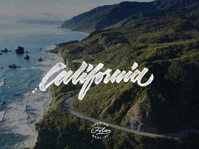 California #inspiration #lettering #type #hand #typography