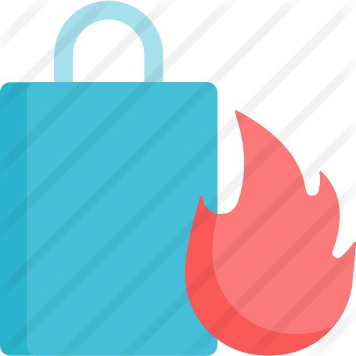 See more icon inspiration related to hot product, commerce and shopping, shopping bag, flame, sale, product, hot and bag on Flaticon.
