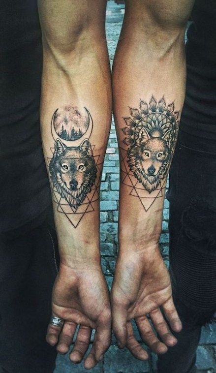  wolf Couple Tattoo by Rohit Panchal Vadodara contact no 917874117719  at crazyaddictiontattooindia Vadodara Gujarat  Instagram